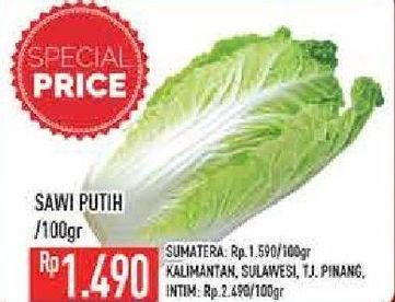 Promo Harga Sawi Putih per 100 gr - Hypermart