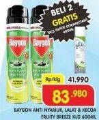 Promo Harga BAYGON Insektisida Spray Fruity Breeze 600 ml - Superindo