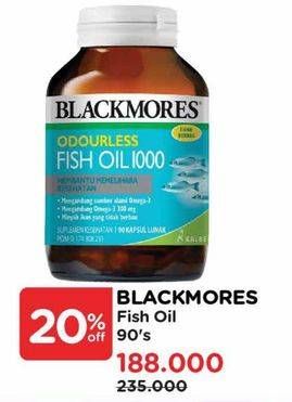 Promo Harga Blackmores Odourless Fish Oil 90 pcs - Watsons