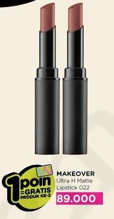 Promo Harga MAKE OVER Ultra Hi Matte Lipstick 022  - Watsons