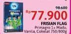 Promo Harga Frisian Flag Primagro 1+ Cokelat, Madu, Vanilla 800 gr - Alfamidi