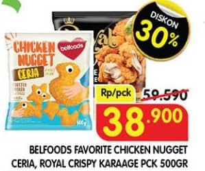 Promo Harga Belfoods Nugget/Royal Karage  - Superindo