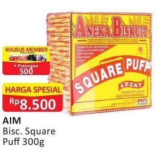 Promo Harga AIM Square Puff 300 gr - Alfamart