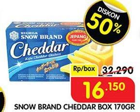 Promo Harga Snow Brand Cheddar 170 gr - Superindo