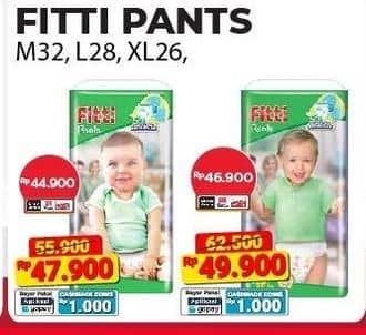 Promo Harga Fitti Pants M32, L28 28 pcs - Alfamart