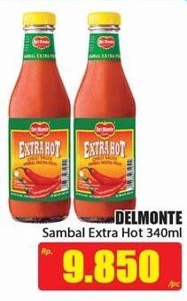 Promo Harga DEL MONTE Sauce Extra Hot Chilli 340 ml - Hari Hari