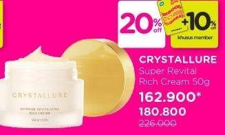 Promo Harga WARDAH Crystallure Supreme Revitalizing Rich Cream 50 gr - Watsons