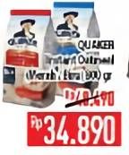 Promo Harga Quaker Oatmeal Merah, Biru 800 gr - Hypermart