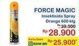 Promo Harga FORCE MAGIC Insektisida Spray Orange 600 ml - Indomaret
