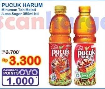Promo Harga Teh Pucuk Harum Minuman Teh Jasmine, Less Sugar 350 ml - Indomaret