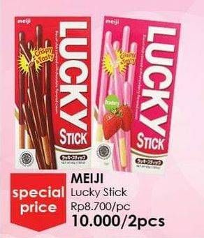 Promo Harga MEIJI Biskuit Lucky Stick All Variants per 2 box - Guardian