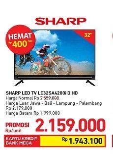Promo Harga SHARP LC-32SA4200i | LED TV  - Carrefour