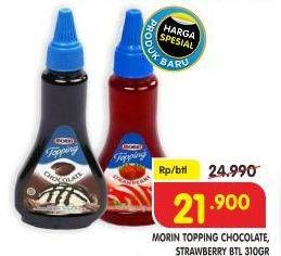 Promo Harga MORIN Topping Jam Chocolate, Strawberry 310 gr - Superindo