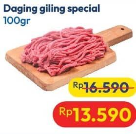 Promo Harga Daging Giling Sapi Spesial per 100 gr - Hypermart