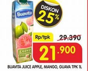 Promo Harga BUAVITA Fresh Juice Apple, Mango, Guava 1 ltr - Superindo