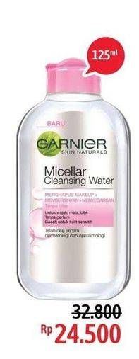 Promo Harga GARNIER Micellar Water Pink 125 ml - Alfamidi