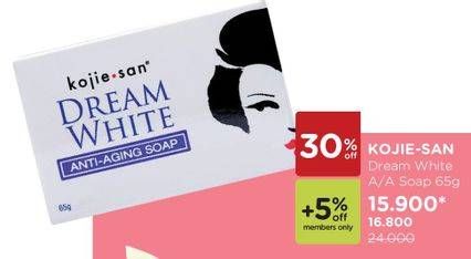 Promo Harga KOJIE SAN Dream White Soap Dream White 65 gr - Watsons