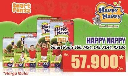 Promo Harga Happy Nappy Smart Pantz Diaper S60, XL44, XXL36, L48, M54 36 pcs - Hari Hari