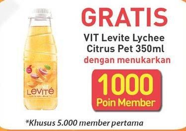 Promo Harga VIT LEVITE Minuman Sari Buah Lychee, Citrus Mint 350 ml - Alfamart