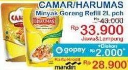 Promo Harga CAMAR/ HARUMAS Minyak Goreng 2L pch  - Indomaret
