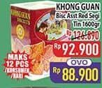 Promo Harga Khong Guan Assorted Biscuit Red Mini, Persegi 1600 gr - Hypermart