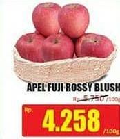 Promo Harga Apel Fuji Rossy Blush per 100 gr - Hari Hari