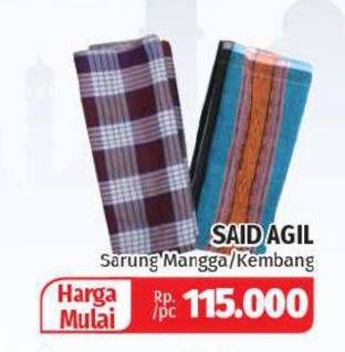 Promo Harga SAID AGIL Sarung Mangga, Kembang  - Lotte Grosir