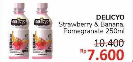 Promo Harga PROSANA Delicyo Strawberry Banana, Pomegranate 250 ml - Alfamidi