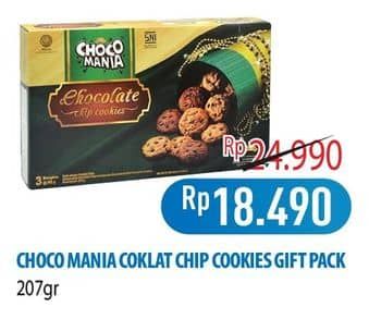 Promo Harga Choco Mania Choco Chip Cookies Gift Pack 207 gr - Hypermart