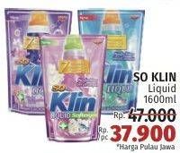 Promo Harga So Klin Liquid Detergent 1600 ml - LotteMart