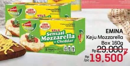 Promo Harga Emina Cheddar Cheese Mozza 165 gr - LotteMart