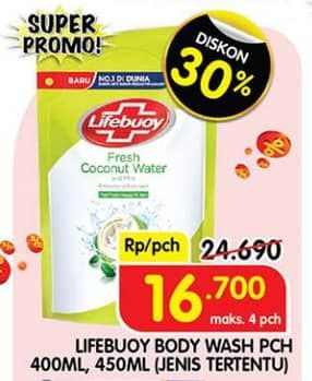 Promo Harga Lifebuoy Body Wash 400 ml - Superindo