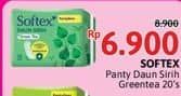 Promo Harga Softex Pantyliner Daun Sirih Green Tea Regular 20 pcs - Alfamidi