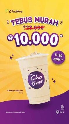 Promo Harga Chatime Milk Tea  - Chatime