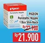 Promo Harga PIGEON Peristaltic Nipple Slim Neck 1 pcs - Hypermart