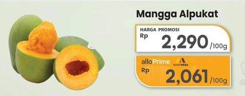 Promo Harga Mangga Alpukat per 100 gr - Carrefour