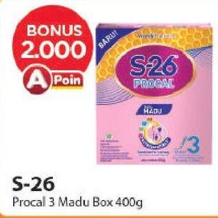 Promo Harga S26 Procal Susu Pertumbuhan Madu 400 gr - Alfamart