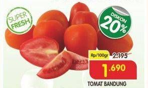 Promo Harga Tomat Bandung per 100 gr - Superindo