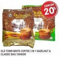 Promo Harga Old Town White Coffee Hazelnut, Classic 15 pcs - Superindo