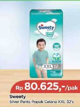 Promo Harga Sweety Silver Pants XXL32 32 pcs - TIP TOP