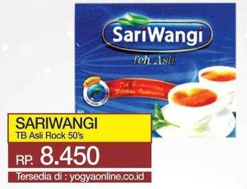 Promo Harga Sariwangi Teh Asli Rock 50 pcs - Yogya