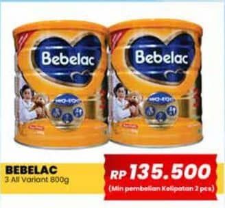 Promo Harga Bebelac 3 Susu Pertumbuhan All Variants 800 gr - Yogya