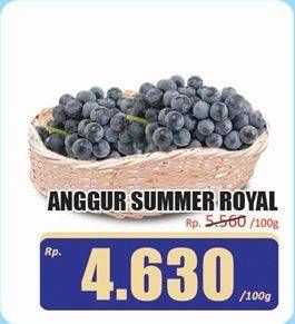 Promo Harga Anggur Summer Royal per 100 gr - Hari Hari
