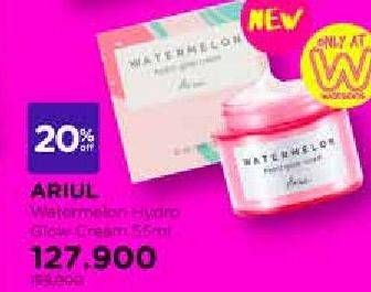 Promo Harga ARIUL Watermelon Hydro Glow Cream 55 ml - Watsons