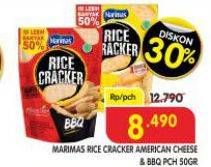 Promo Harga Marimas Rice Cracker BBQ, Cheese 50 gr - Superindo
