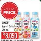 Promo Harga CIMORY Yogurt Drink Low Fat 250 ml - Hypermart