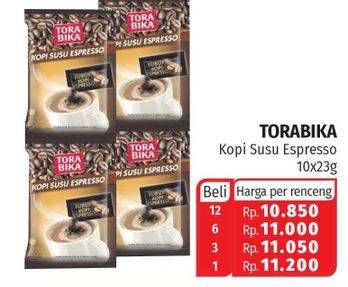 Promo Harga Torabika Kopi Susu Espresso per 10 sachet 23 gr - Lotte Grosir