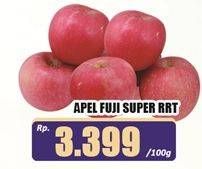 Promo Harga Apel Fuji Super RRT per 100 gr - Hari Hari