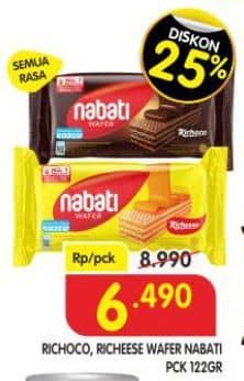 Promo Harga Nabati Wafer All Variants 122 gr - Superindo