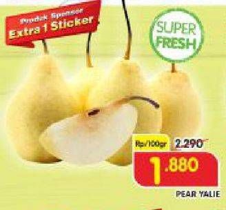 Promo Harga Pear Ya Lie per 100 gr - Superindo